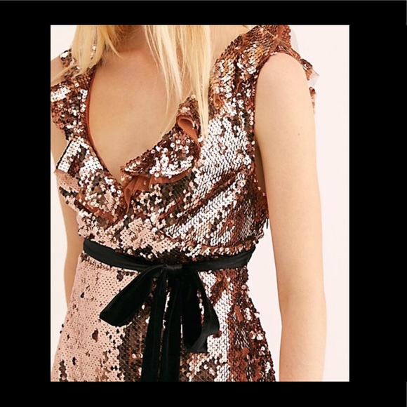 Free People Tribeca Siren Sequin Prom Dress - Picture 3 of 4
